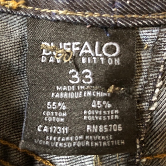 Buffalo Jeans Dark Wash Straight leg W33 Pants Bottoms Denim C - Picture 4 of 9